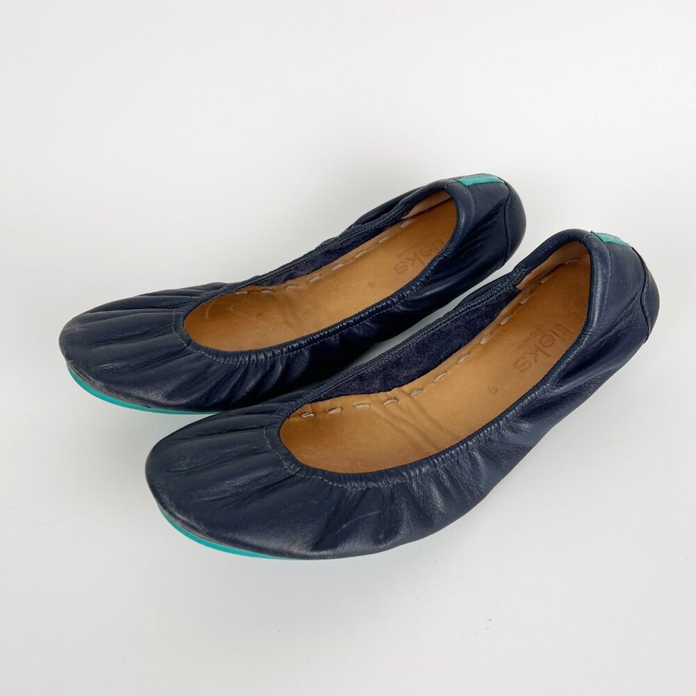 Tieks Foldable Ballet Flat Leather Slip On Travel Shoe Minimalist Comfortable - Picture 8 of 16